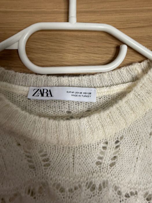 Zara ażurowy sweter