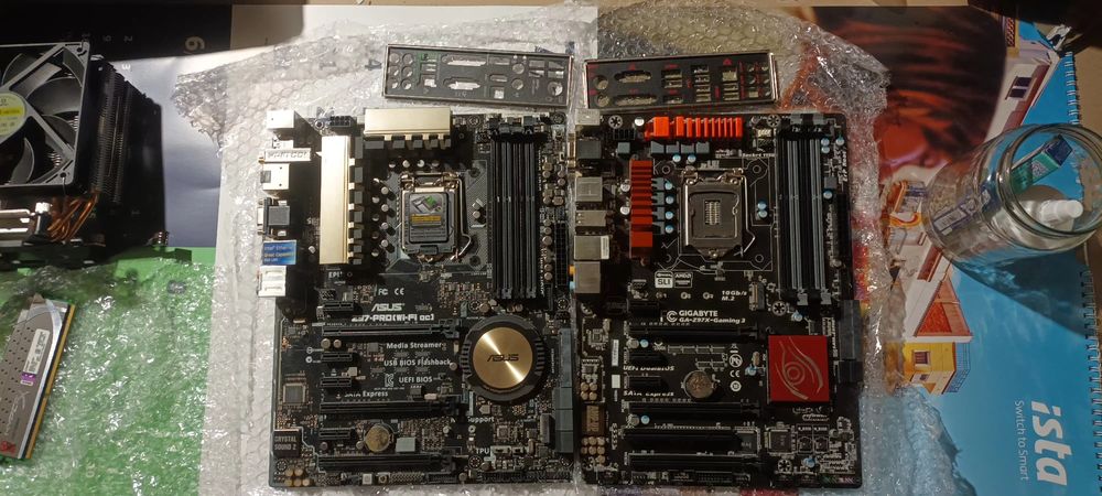 Uszkodzone płyty główne Asus z-97 pro i MSI gaming