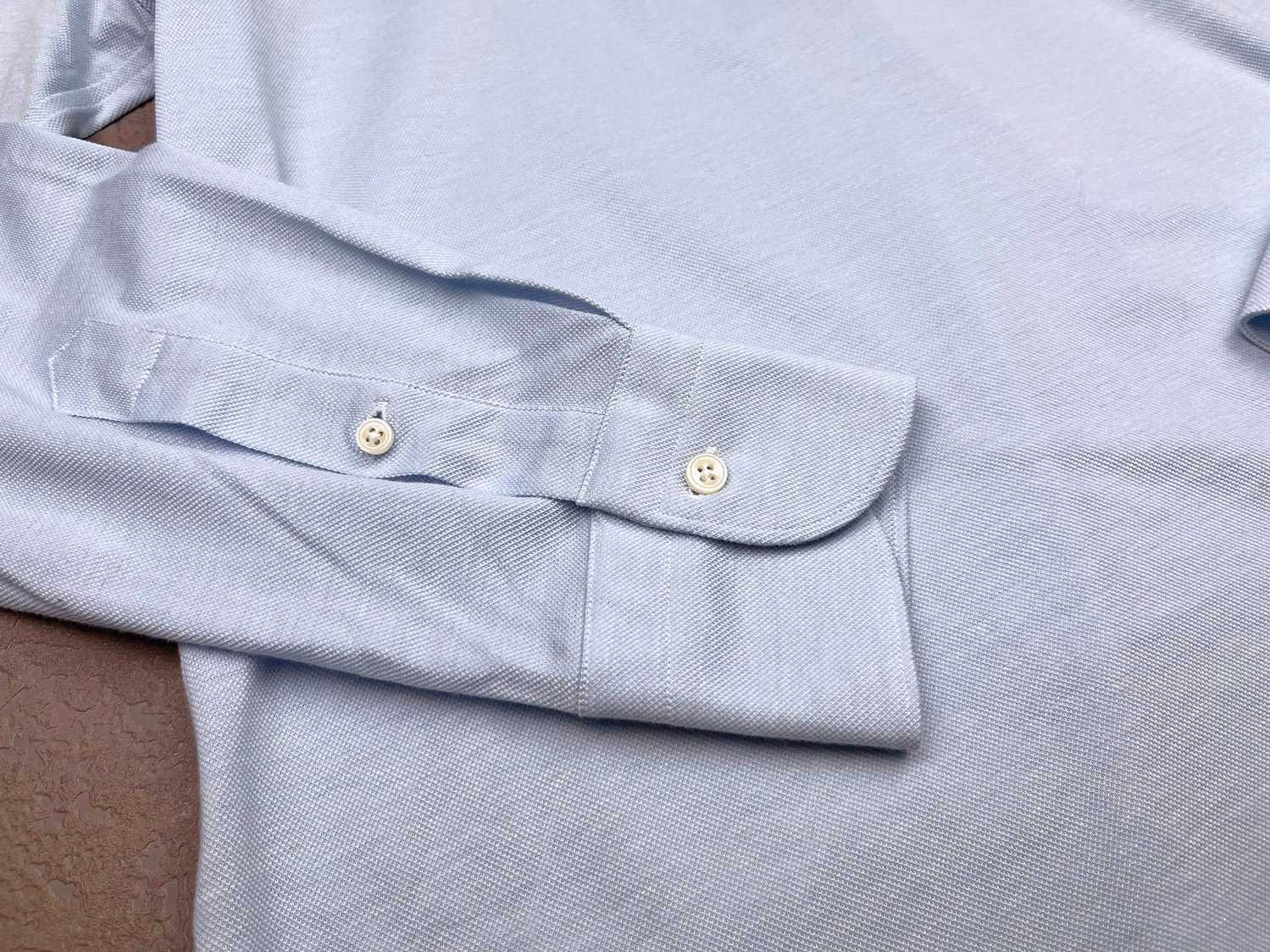 NOWA koszula letnia popover błękitna SuitSupply R38 bawełniana męska