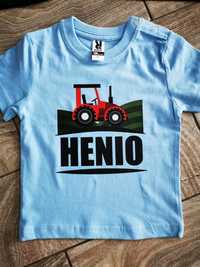 Koszulka t-shirt z traktorem i imieniem
