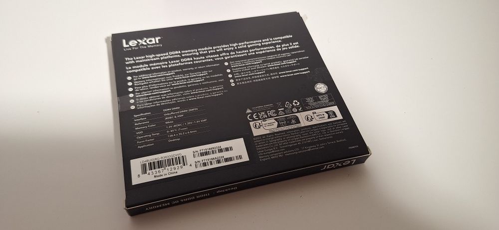 Pamięc RAM Lexar THOR 16GB DDR4 LD4BU008G-R3600GDWG