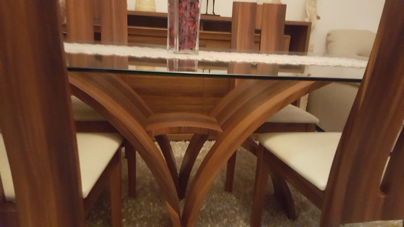 Mesa de vidro temperado