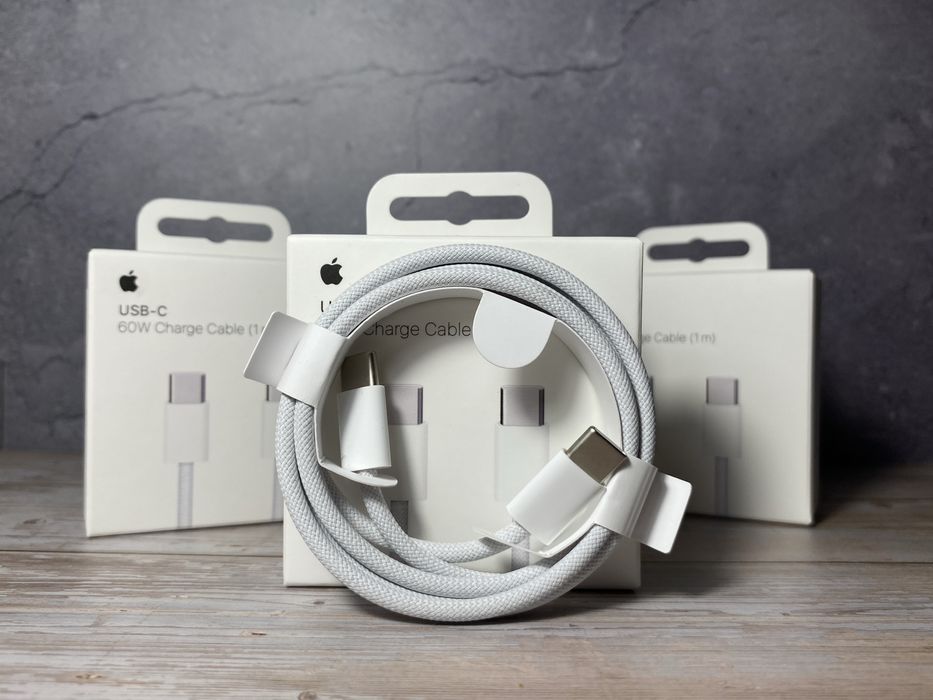 ОИГІНАЛЬНИЙ кабель для Айфон 15/16/17 | Type-C 60W | MacBook | iPad