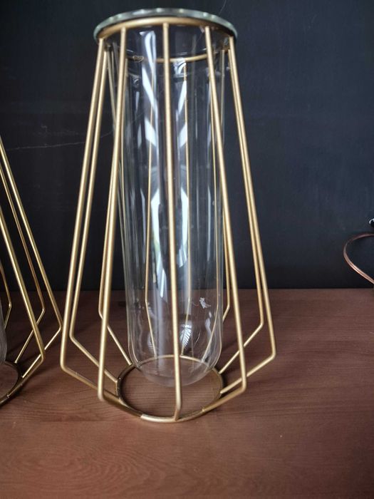 Wazon złoty - zestaw 2 szt boho / glamour / loft