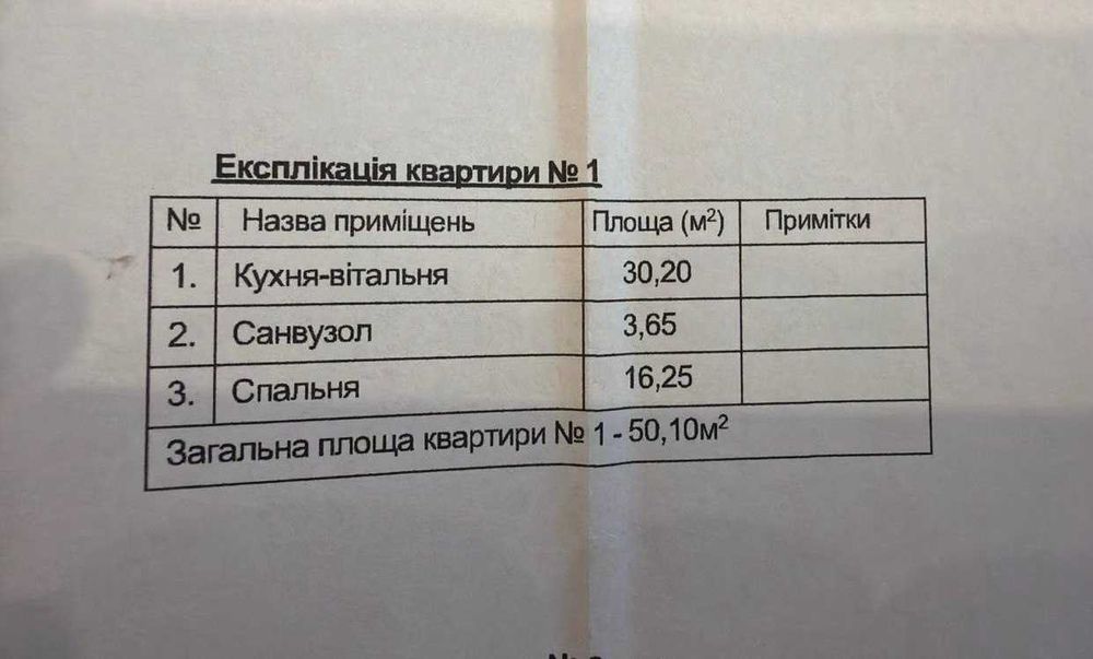 Продаж в Пустомитах 1кім квартири 50 м/кв