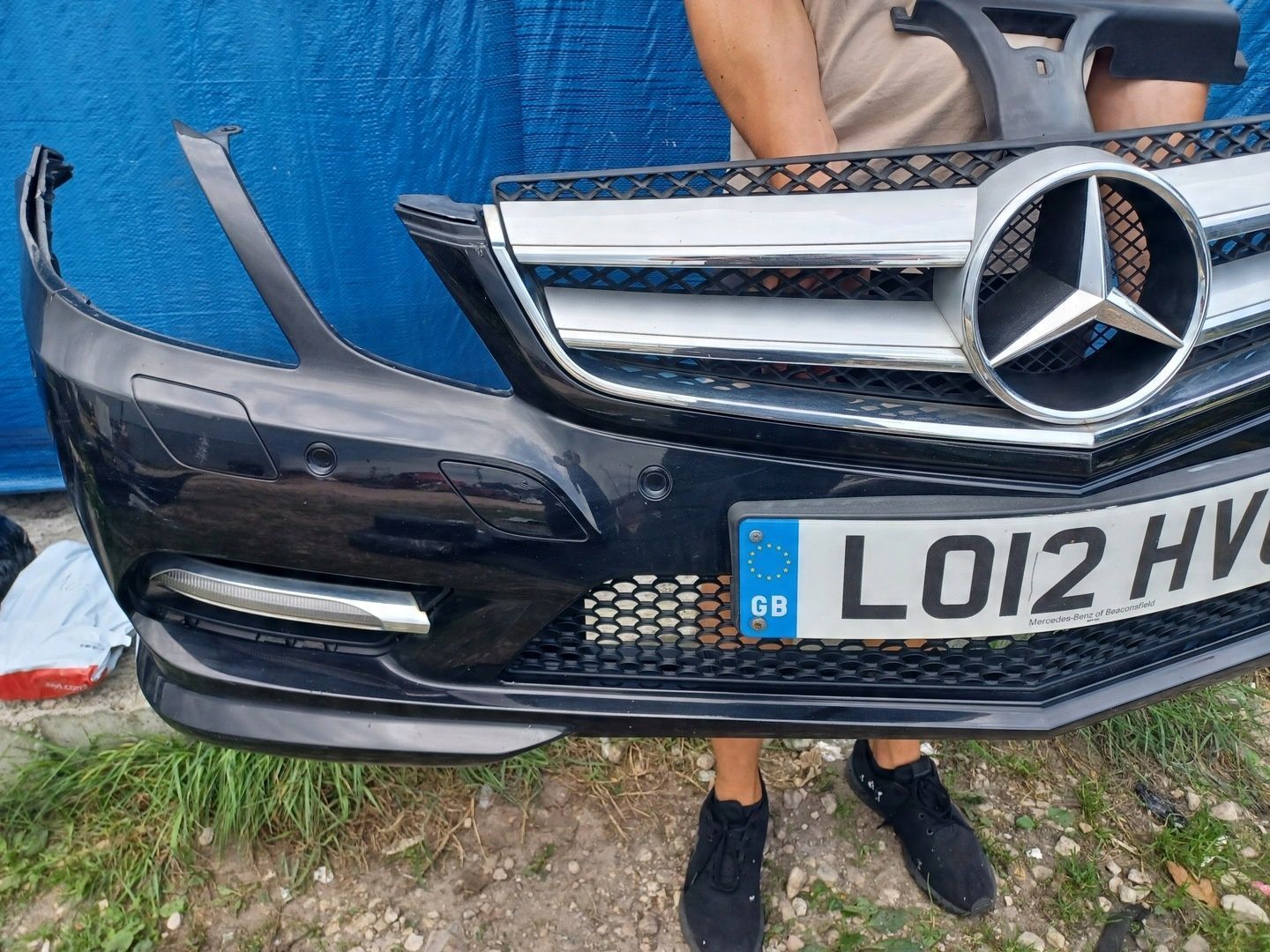 ZDERZAK MERCEDES E KLASA W207 AMG COUPE CABRIO KOMPLET ORYGINAŁ
