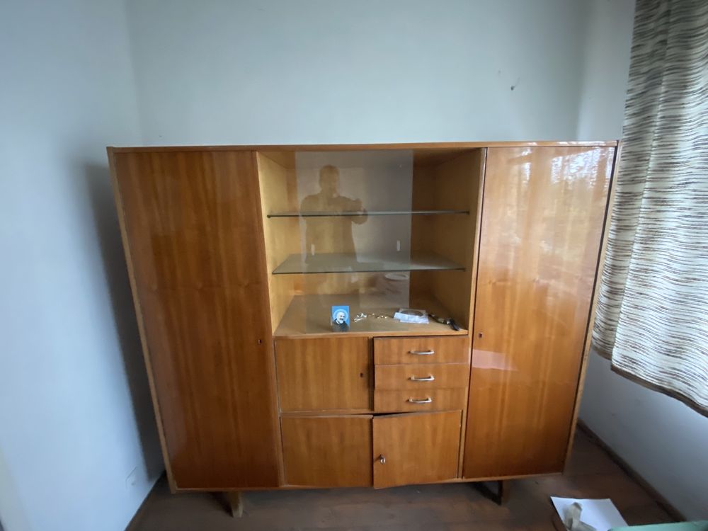 Witryna  meble PRL połysk