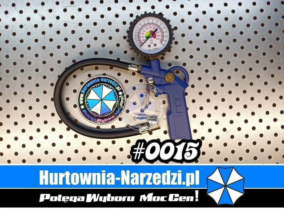 Pistolet z manometrem do pompowania  pistolet do pompowania kół