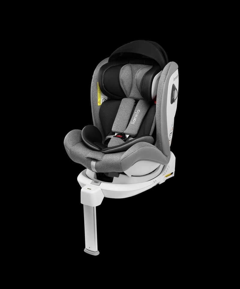 FOTELIK Samochodowy Lionelo BRAAM 0-36kg Isofix + Noga Stabilizująca