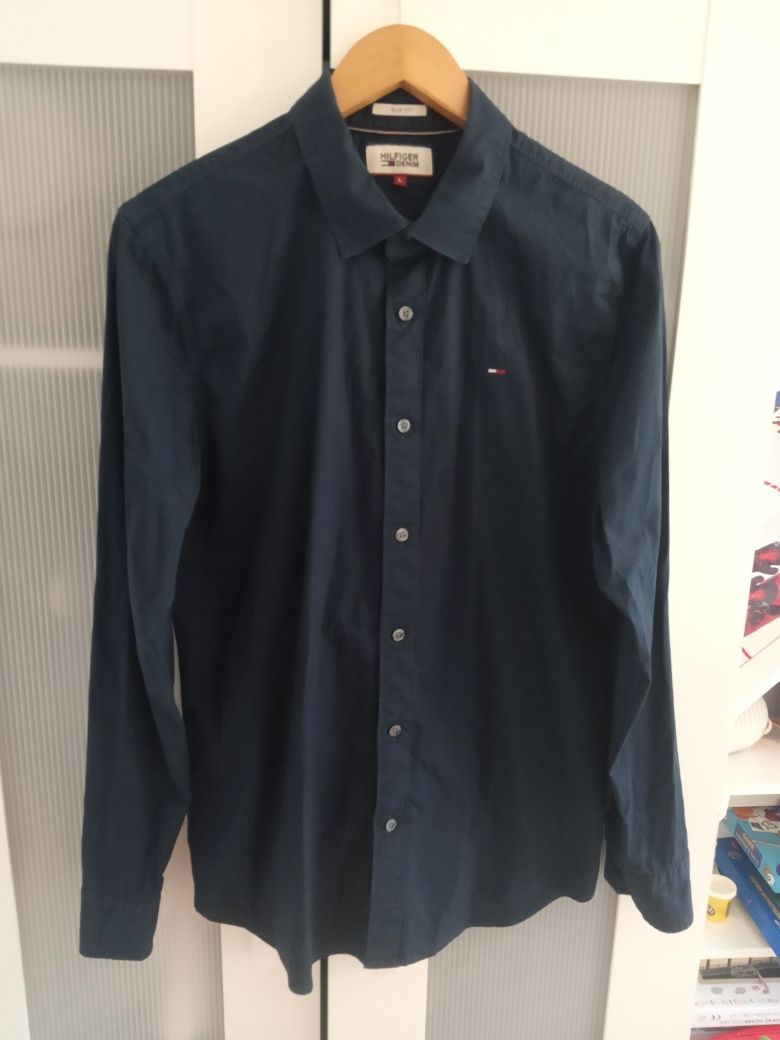 Koszula gładka męska Tommy Hilfiger, rozmiar L