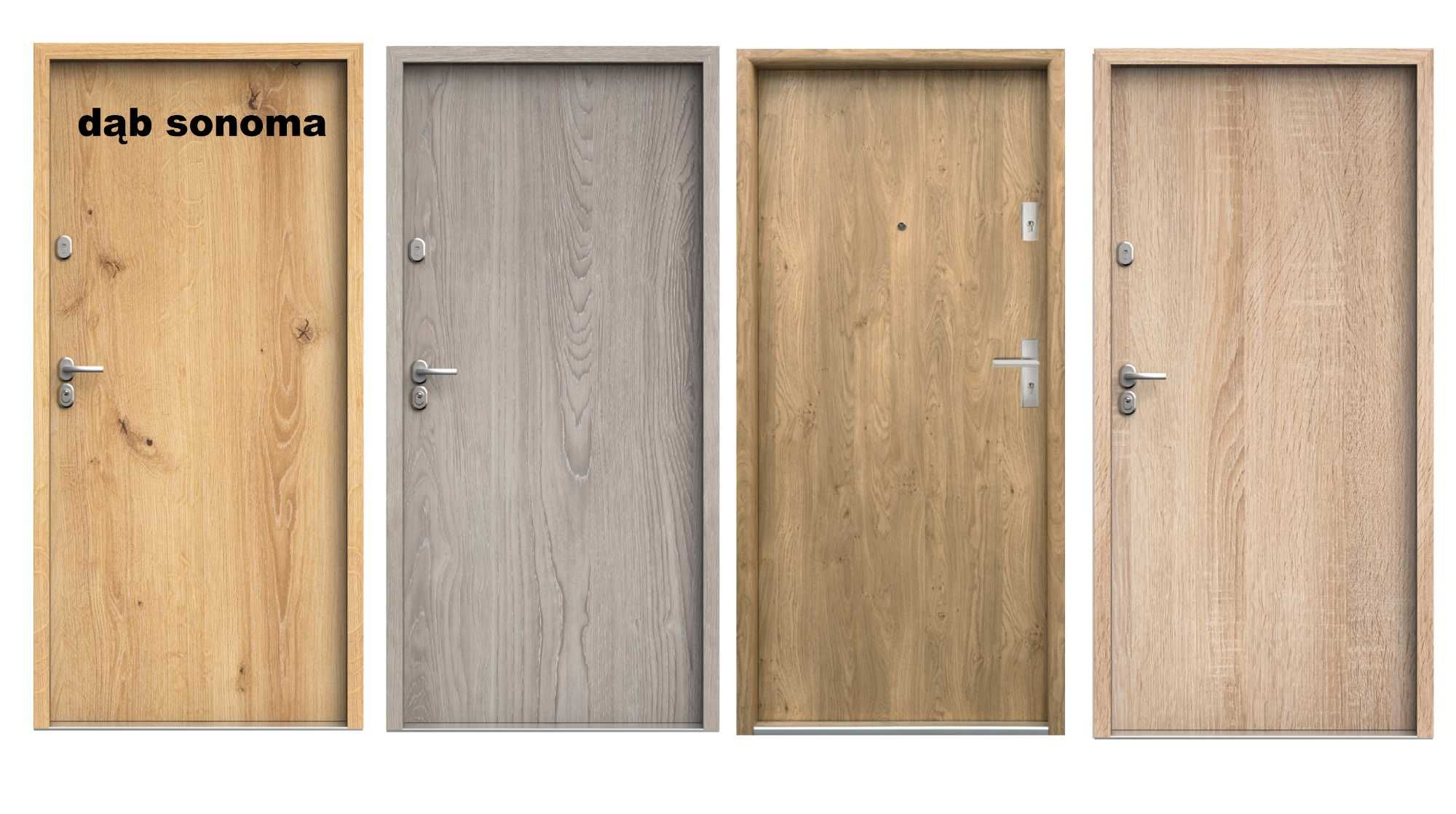 Drzwi z  WEJŚCIOWE -zewnętrzne z MONTAŻEM drewniane i metalowe