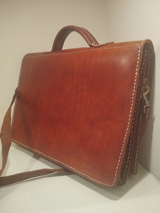 Bolsa em couro pasta