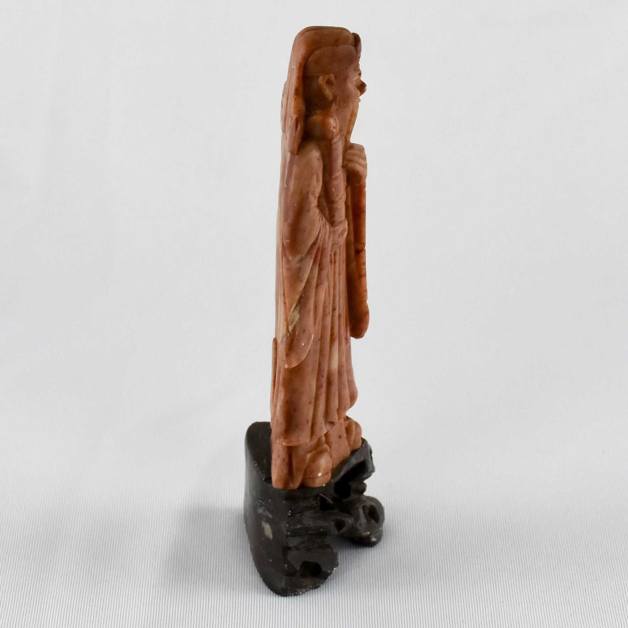 Figura de Imortal, Ancião, Sábio, China, Pedra de Sabão, circa 1900