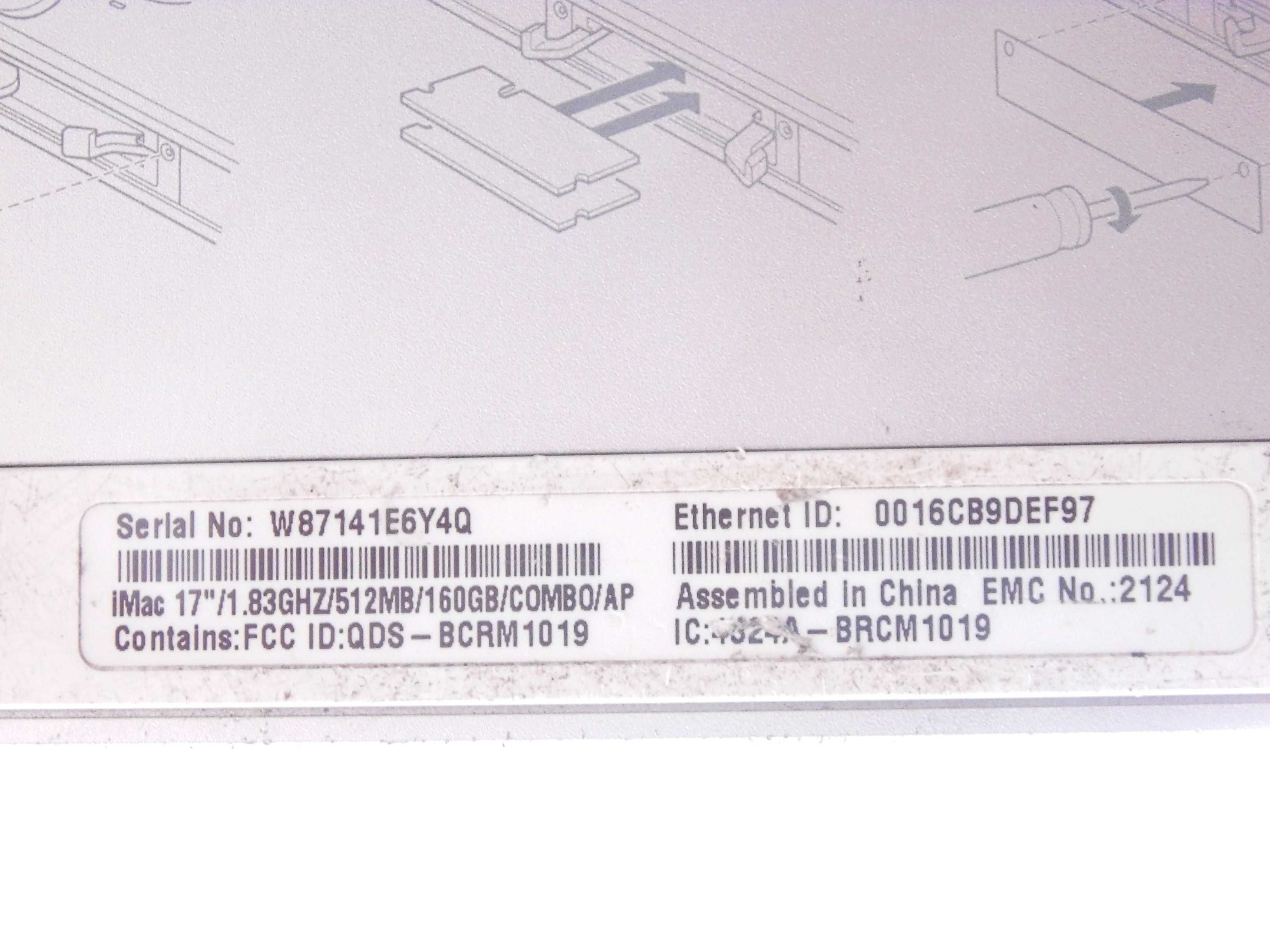Imac EMC 2118, 2124 na części
