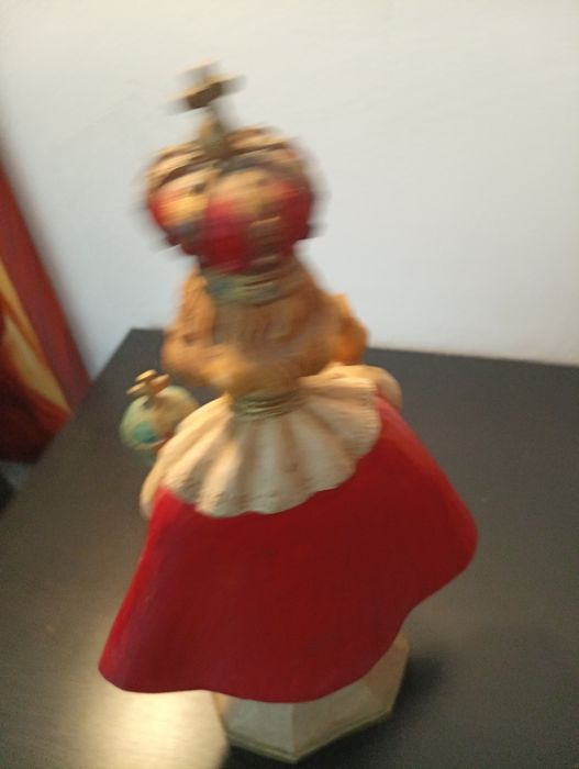Antiga Estátua menino Jesus de Praga  	Produzido em Italia	Como nova!