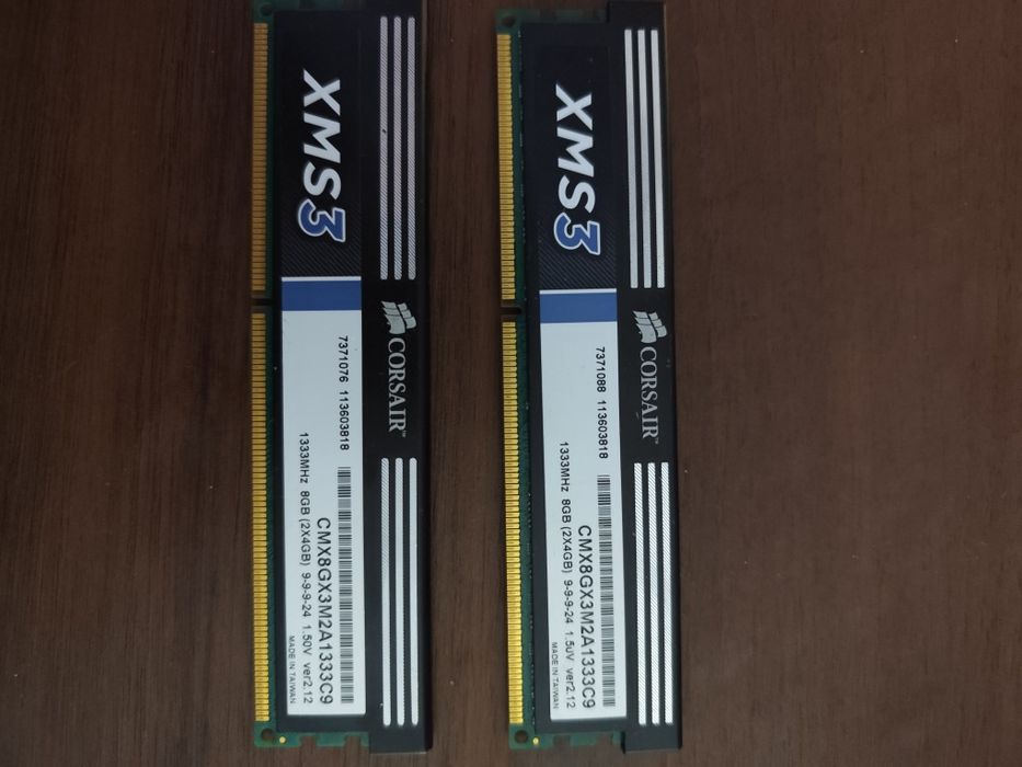 Pamięć DDR3 3 8gb Corsair xms3 1333mhz