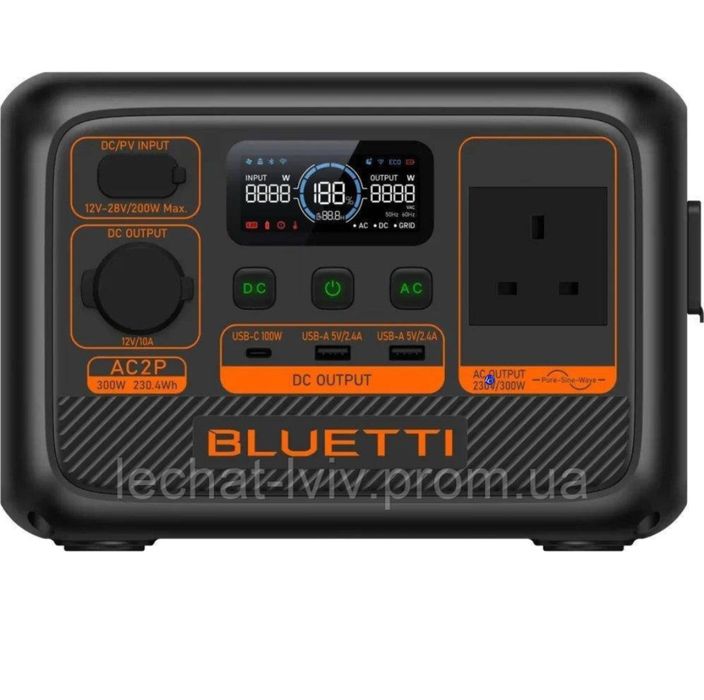 Зарядна станція BLUETTI. AC 2P вихідна потужність до 600 Ват