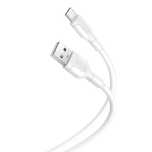 kabel USB - USB-C 1m biały/czarny  ładowanie + transmisja danych