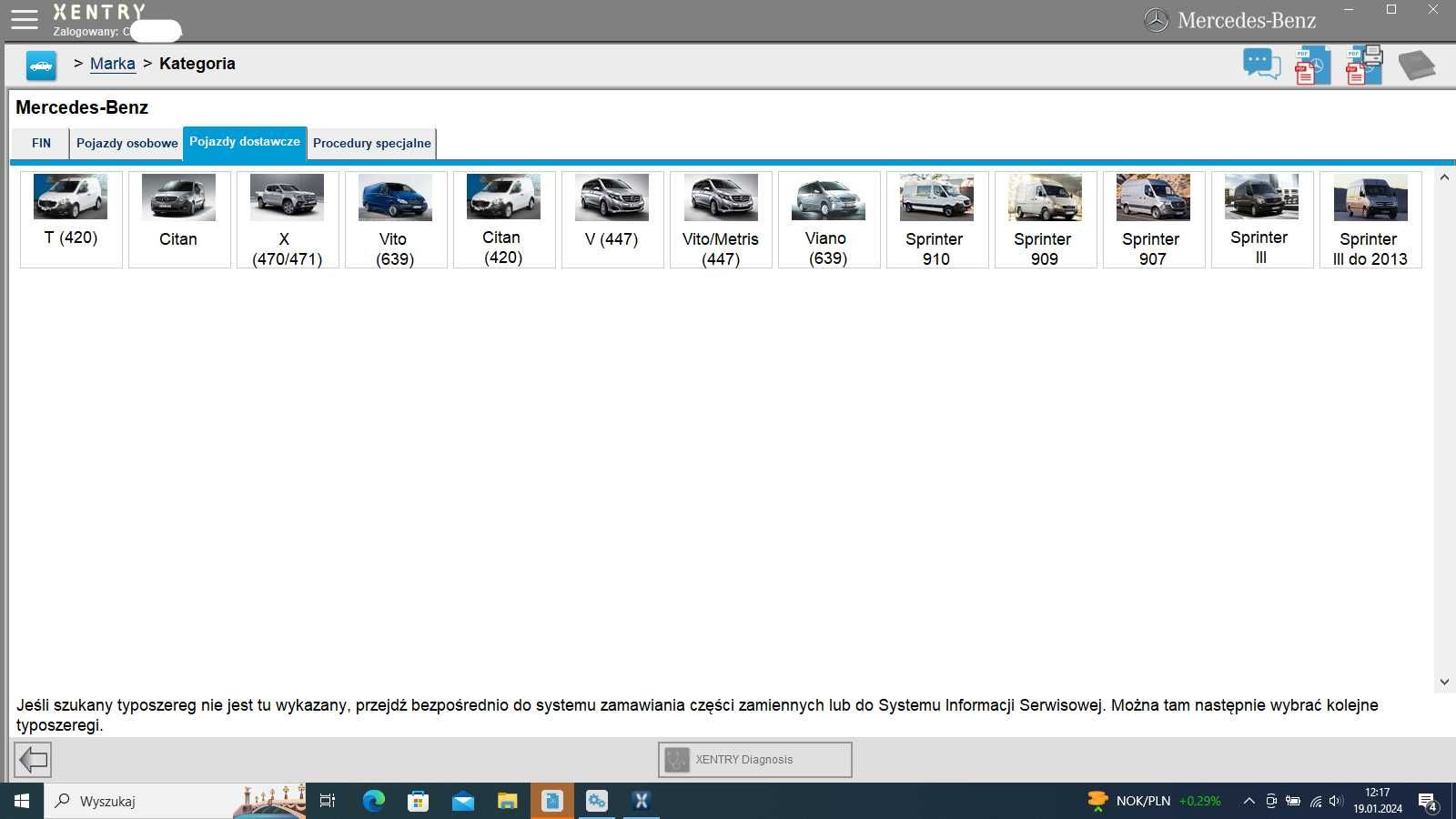 Diagnostyka komputerowa Mercedes W223 W206 W254 W297