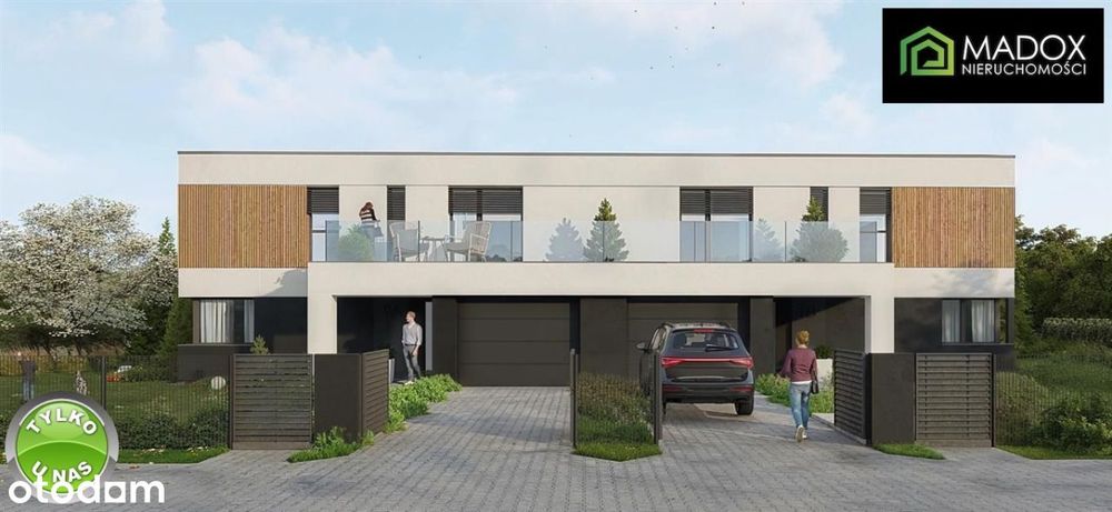 Nowoczesny dom w stanie deweloperskim, Grabówka