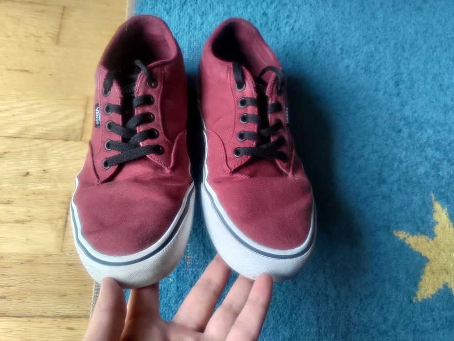 Vans Vermelho Bordeaux – Ténis/Sapatilhas Originais – Tamanho: 42.5