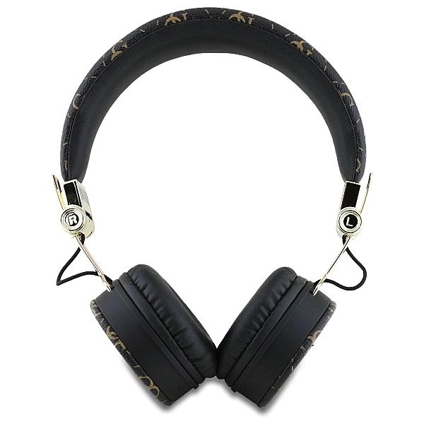 Słuchawki nauszne Bluetooth Guess 4G Triangle Round Shape ENC - czarne