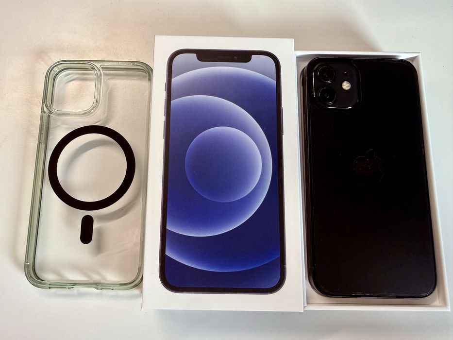 Iphone 12 64GB Czarny - stan idealny