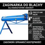 Prod-Masz Zaginarka do blachy 2m 14/0.8 Gietarka dekarska Krawedziarka