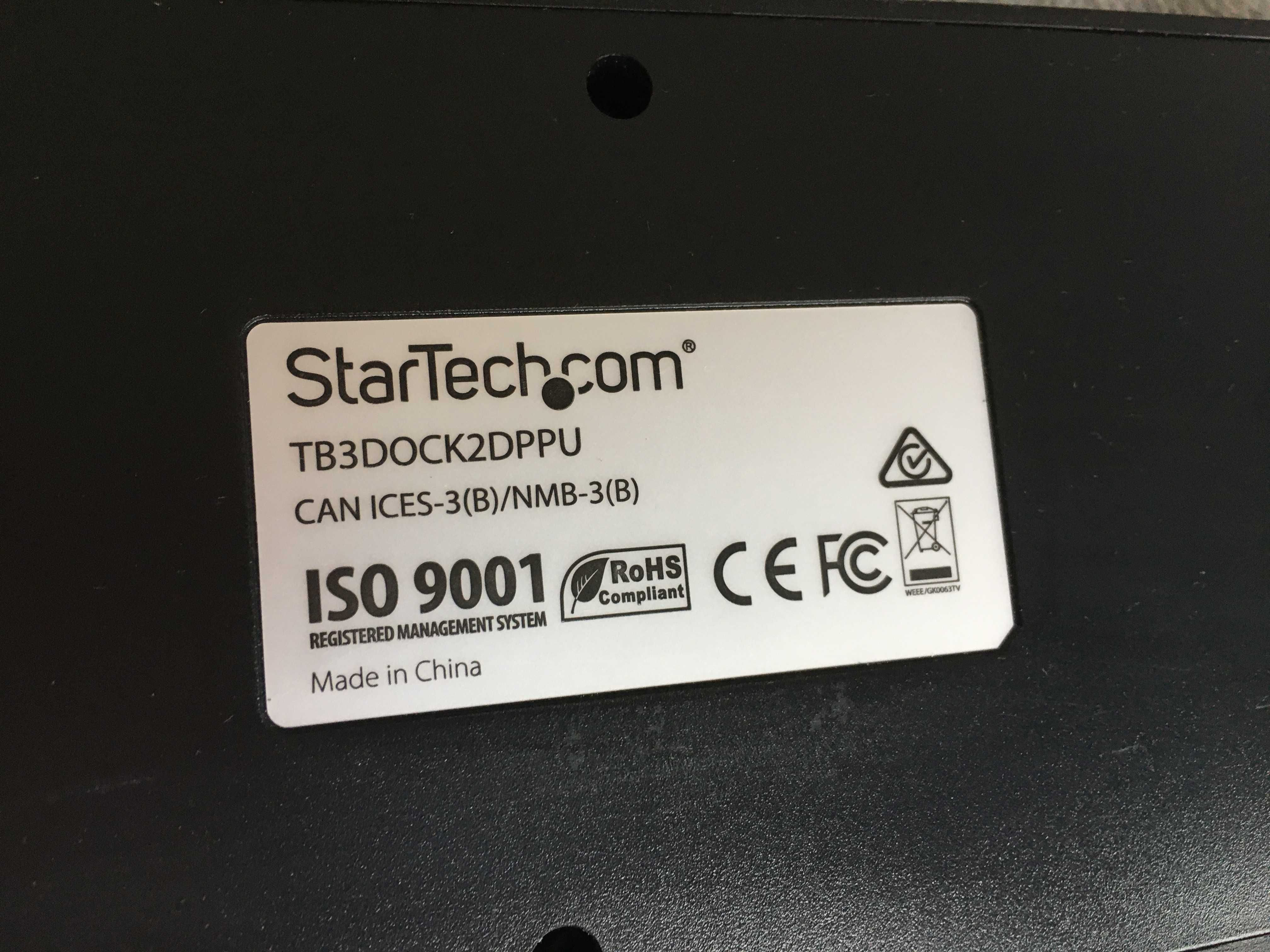 Stacja dokująca/replikator do Apple MacBook: StarTech 4K Thunderbolt 3