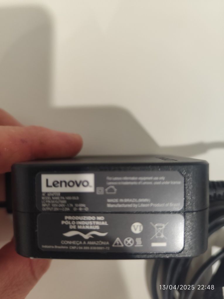 Carregador para portátil Lenovo