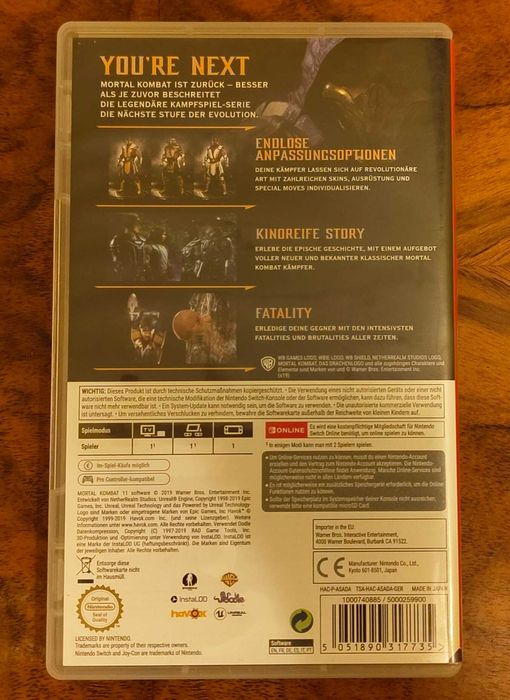 Mortal Kombat 11 Nintendo Switch