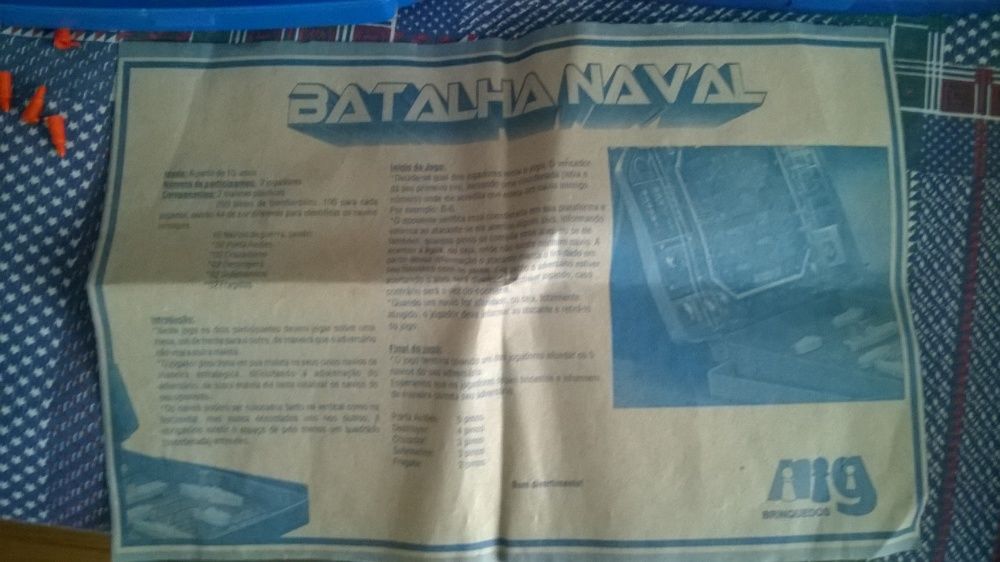 jogo tabuleiro usado - batalha naval