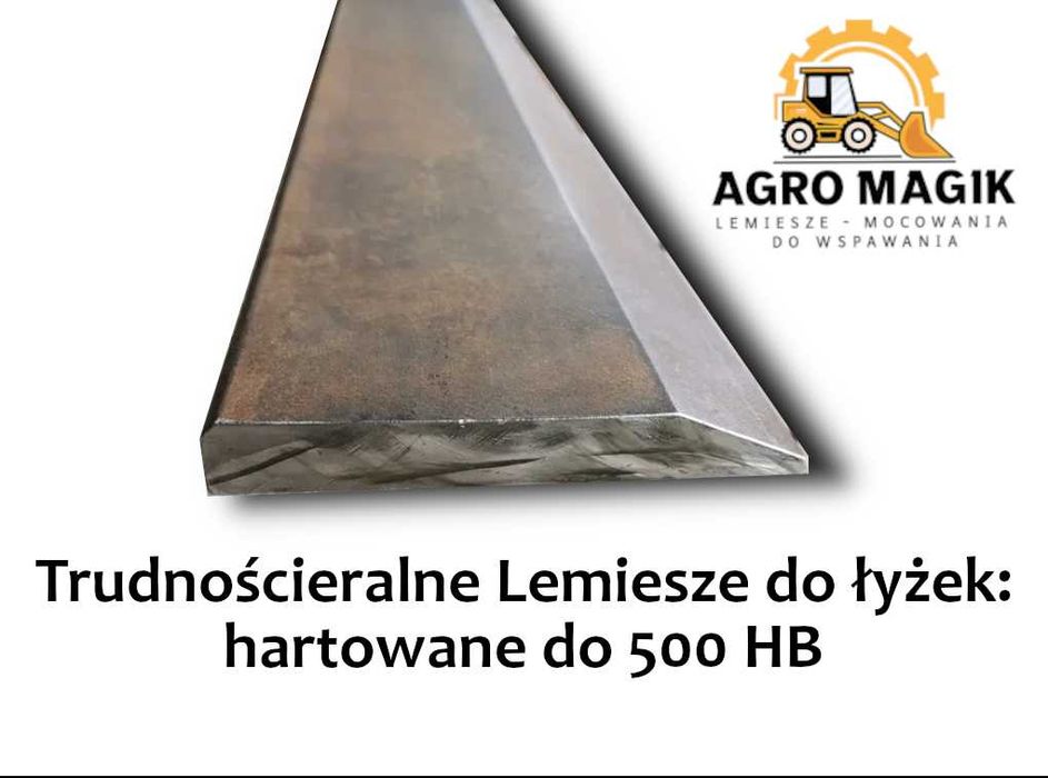 Lemiesz do łyżki 200x20 500HB, Hardox