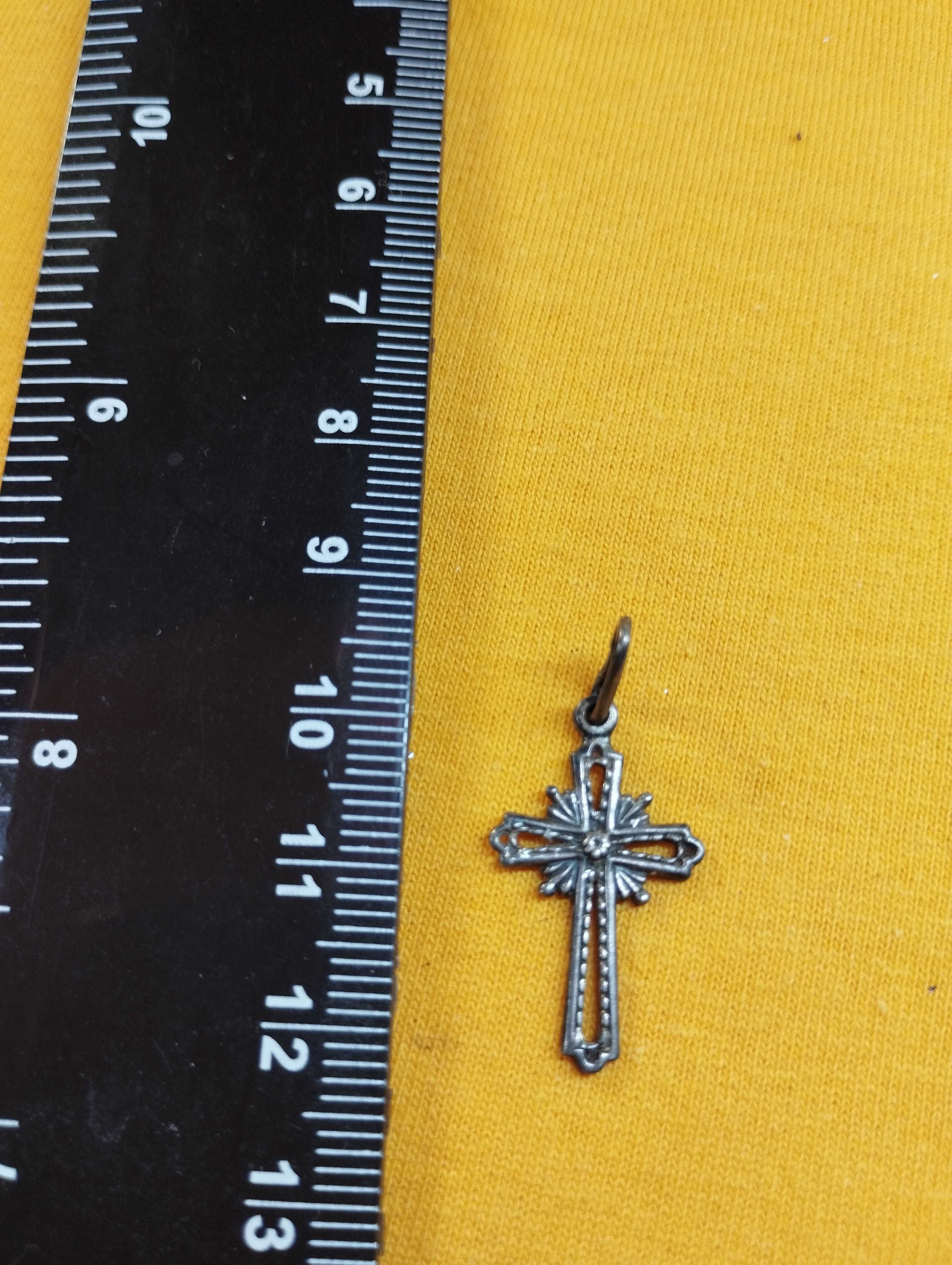 Срібний хрестик. 2,5 см
