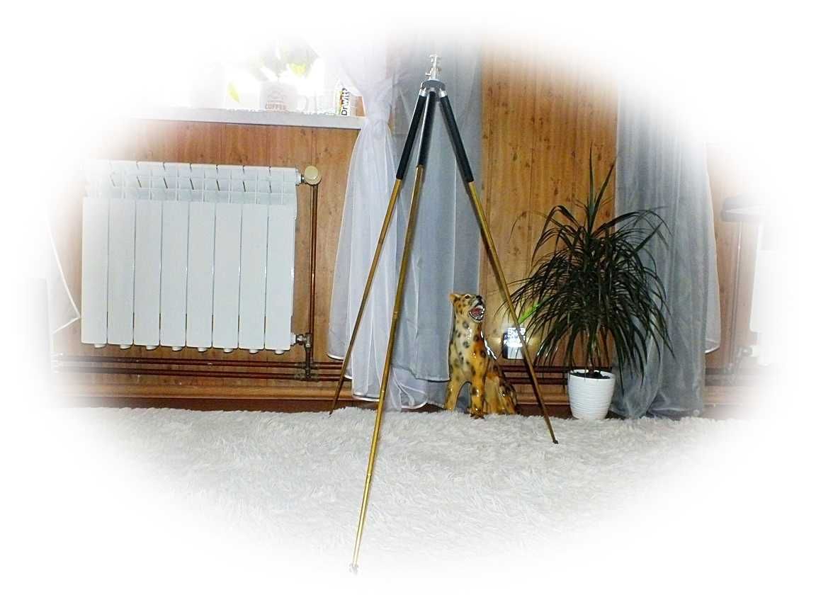 Stary Statyw Stojak Teleskopowy na aparat fotograficzny składany Retro