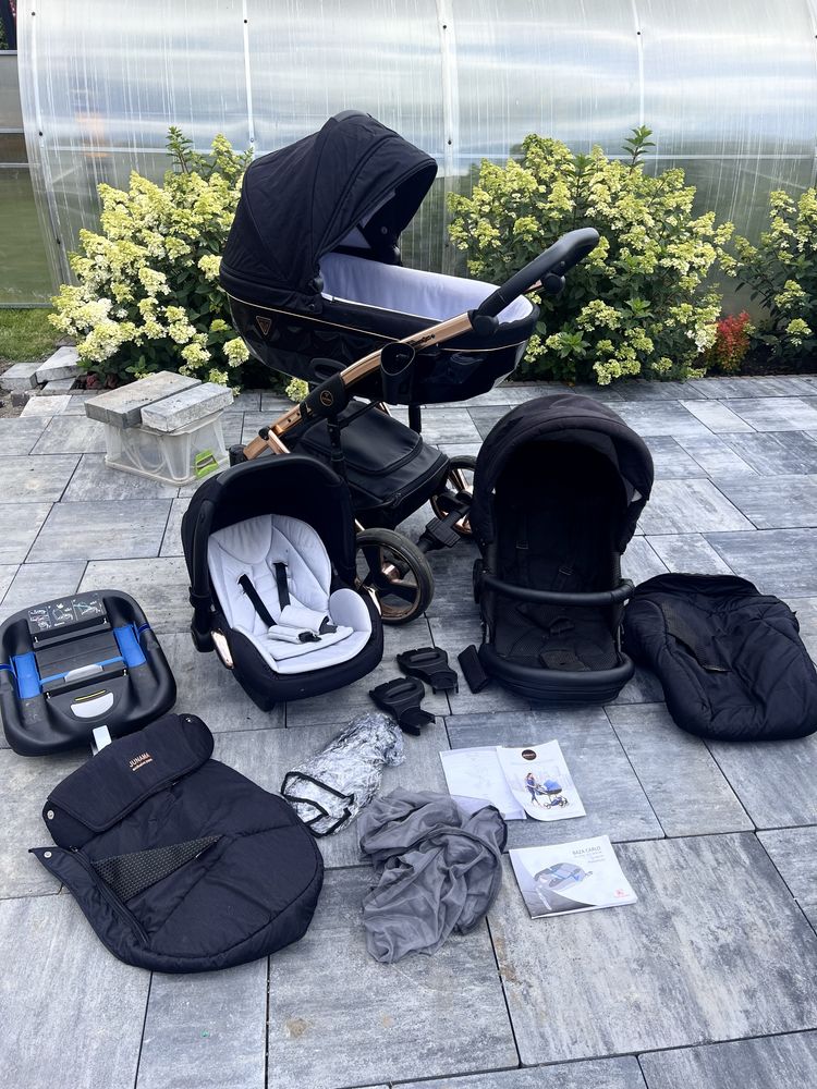 Wozek 3w1 junama indywidual +baza kit kat (adaptery)