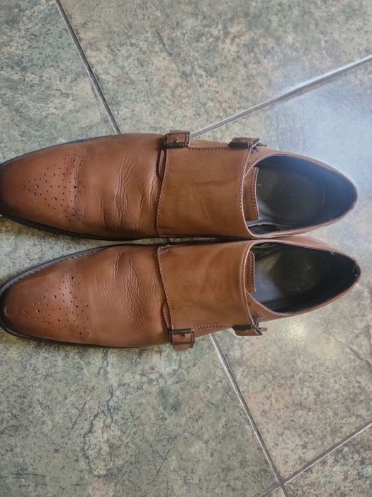 Туфли кожаные дабл монки 46 размер