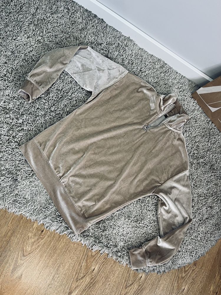 Zlota bluza z suwakiem damska kolnierzyk rozm xs basic idealna