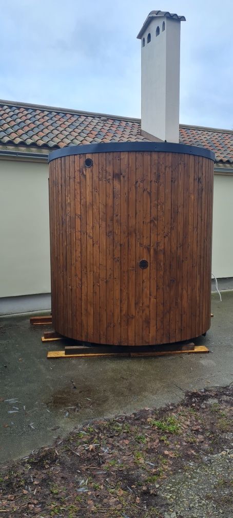 Sauna ogrodowa okrągła izolowana jakość produkcja