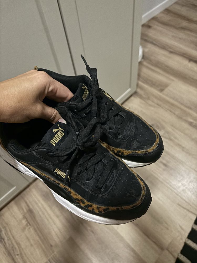 Adidasy Pumy czarne z panterka rozmiar 36
