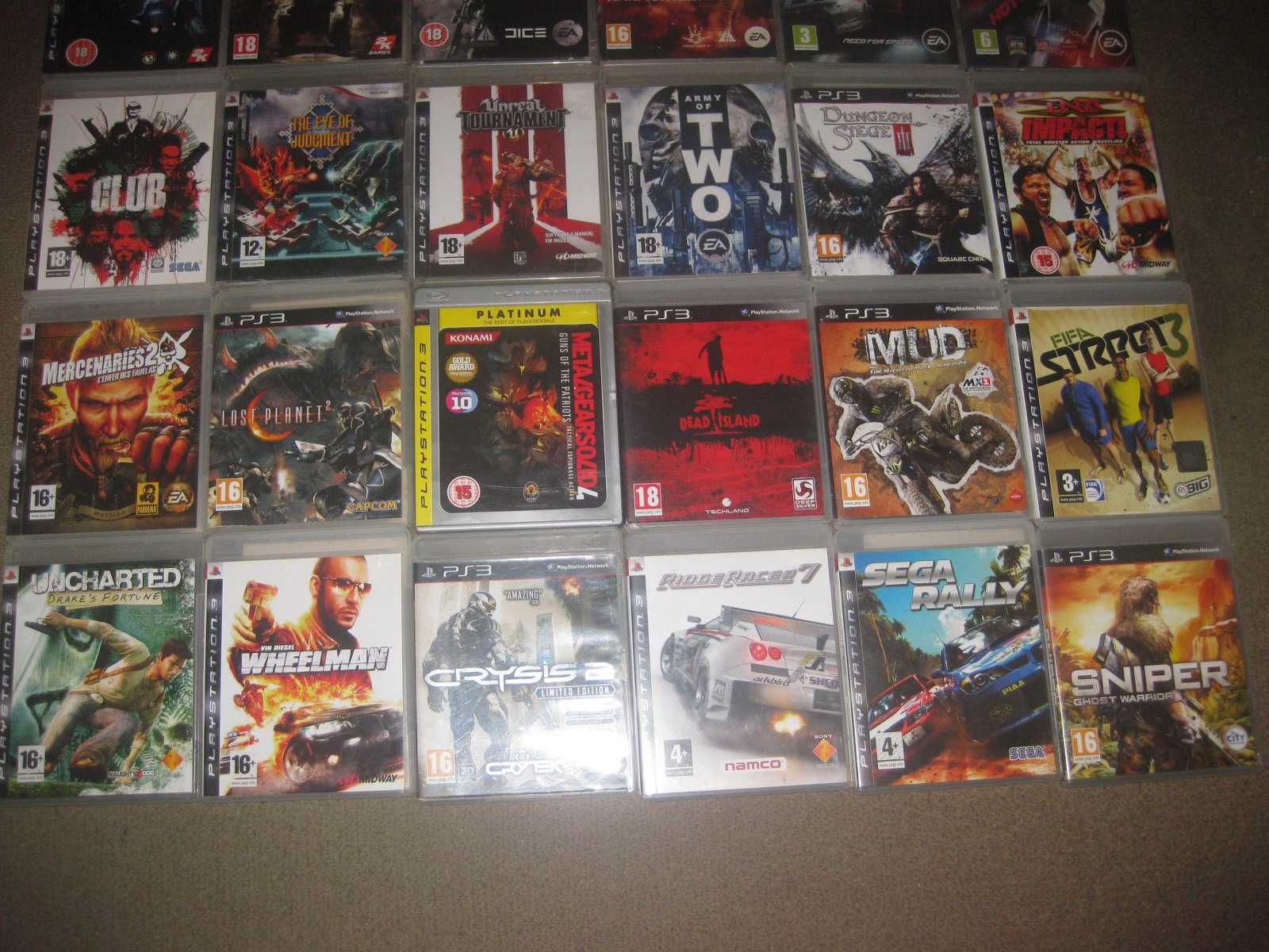 Lote de 24 Jogos PS3/Completos/Excelente estado!