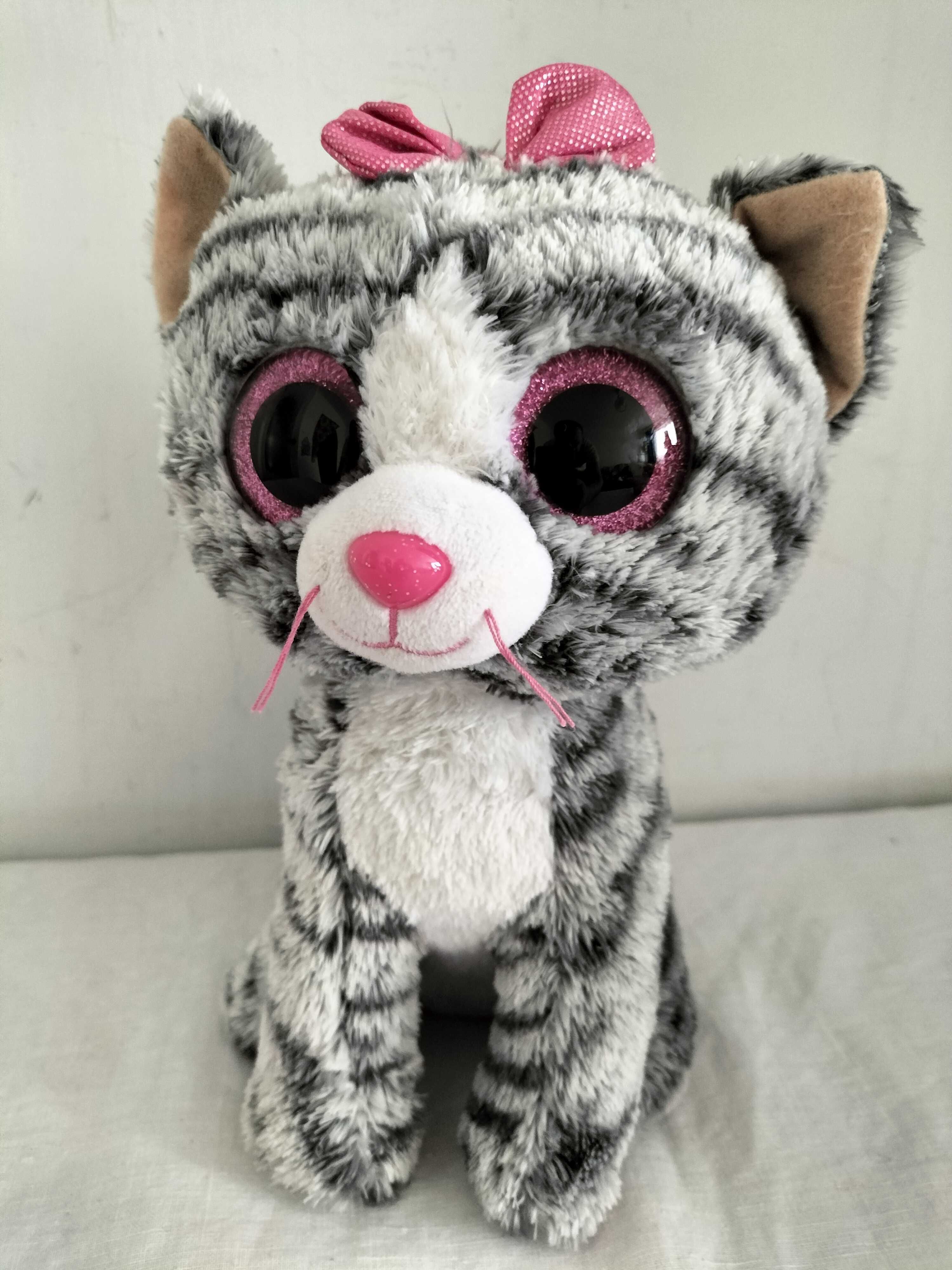 TY Maskotka Beanie Boos Kiki Szary Kotek 24cm