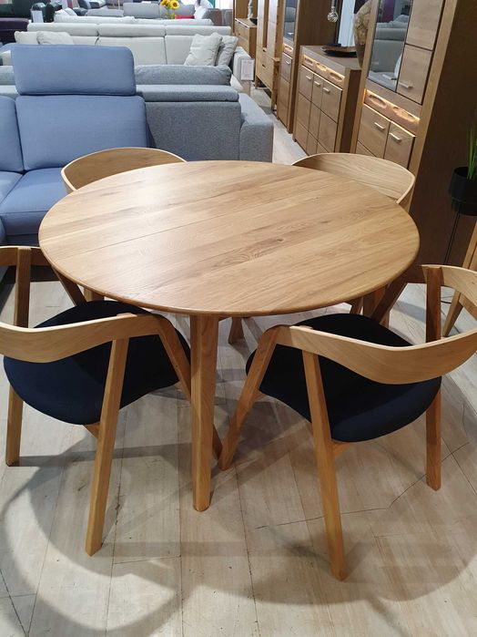 STÓŁ DĘBOWY DREWMAX ST 392 rozkładany kolekcja RETRO Promocja