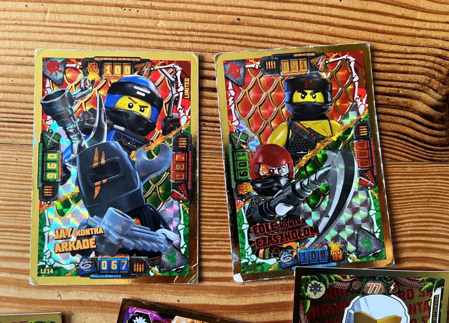 Karty Lego Ninjago Edycja Limitowana 5 szt.