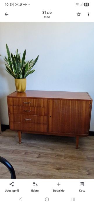 Komoda  vintage prl