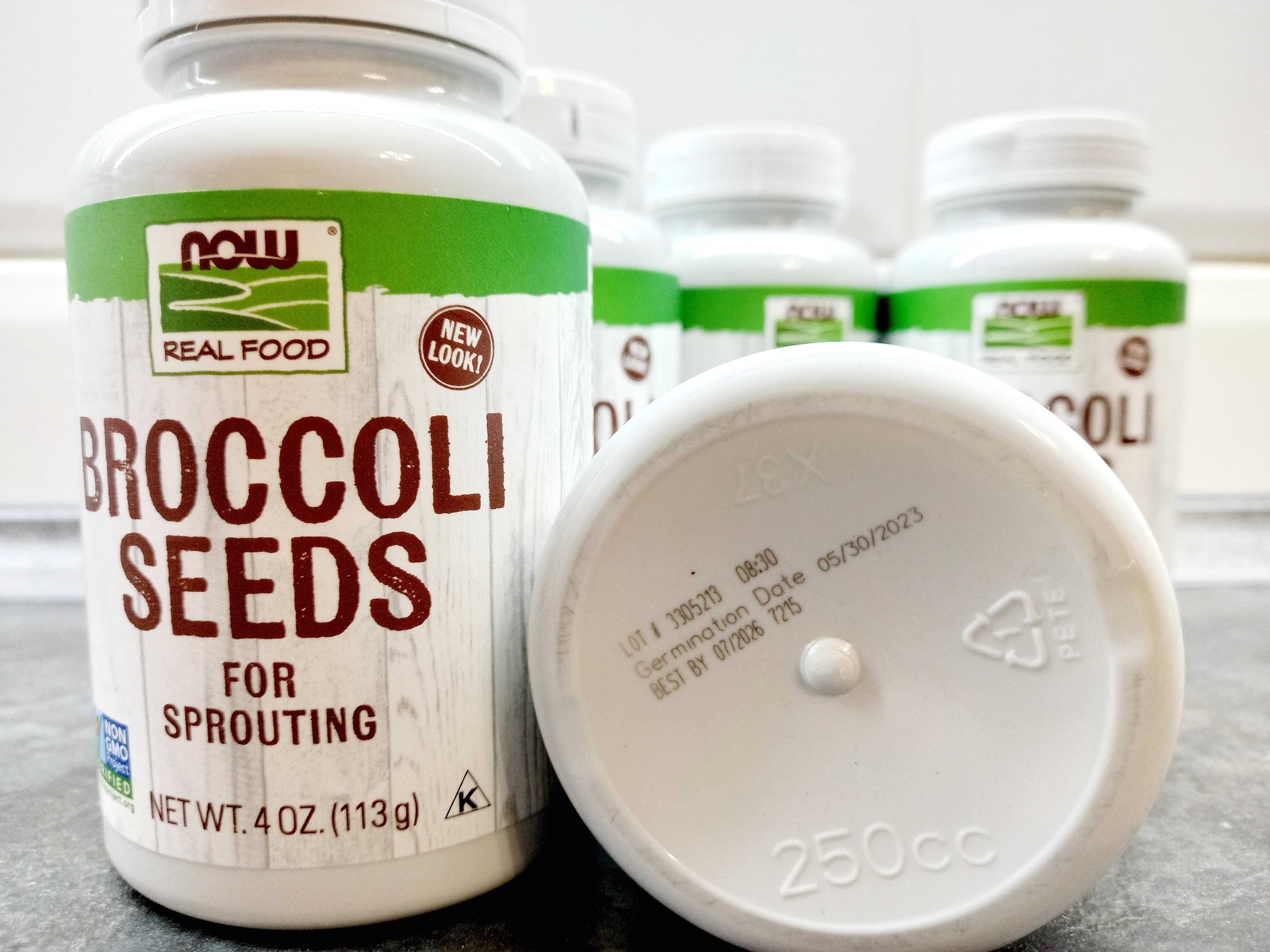 Now Foods, Broccoli Seeds (113г), брокколи семена, броколі