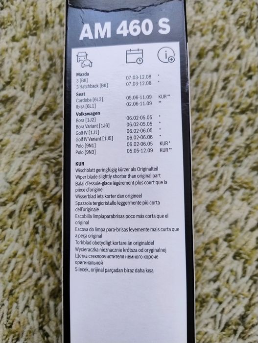 Wycieraczki samochodowe Bosch aerotwin