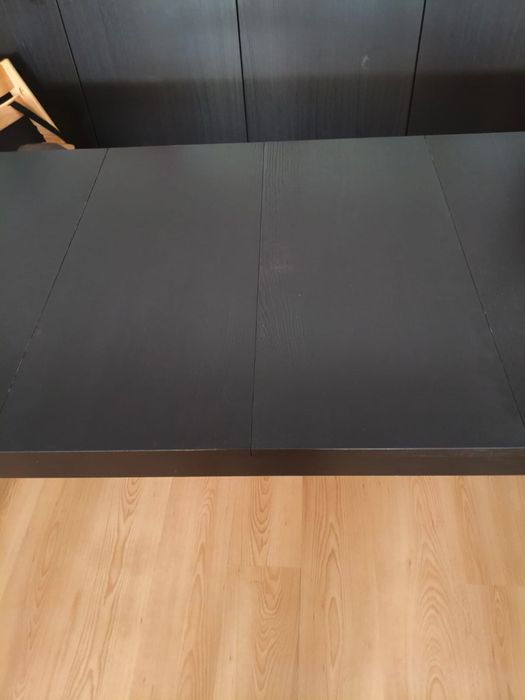 Mesa extensivel preta strandtorp IKEA