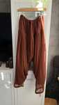 Spodnie szarawary haremki aladynki boho vintage brazowe