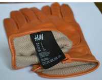 Rękawiczki skórzane H&M damskie S